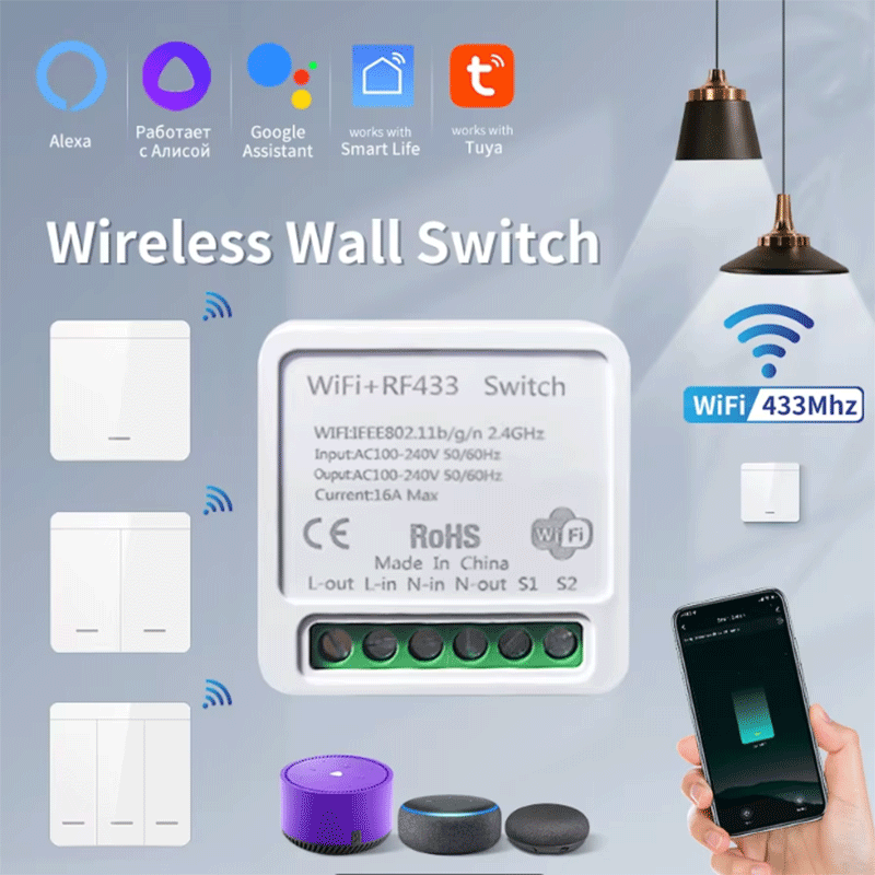 Smart Home Internet - Tuya WiFi Smart Light Switch Smart