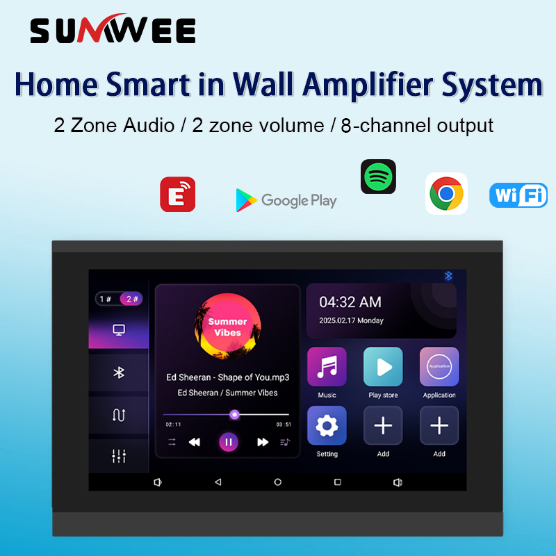 Smart Home System - Home Smart Auido in wall amplifier