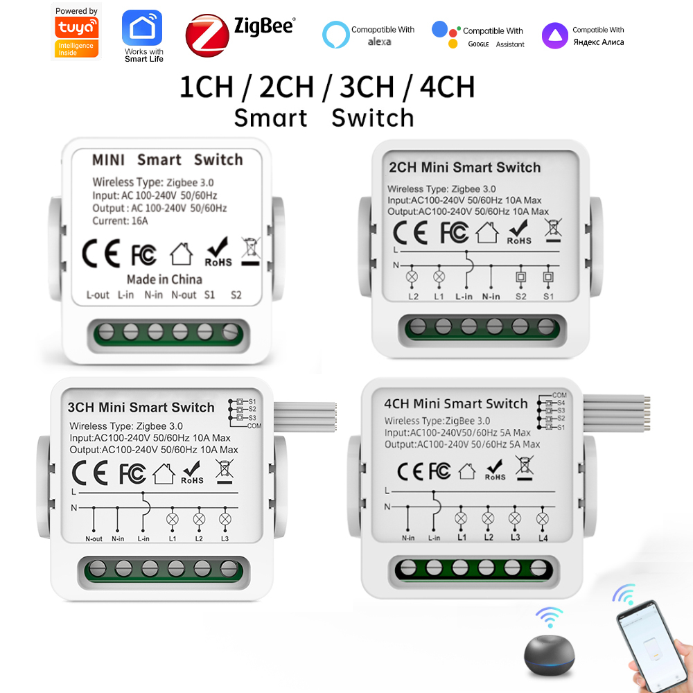 Tuya Zigbee 3.0 Smart Switch 1 - đánh giá và giá Smart Home Internet