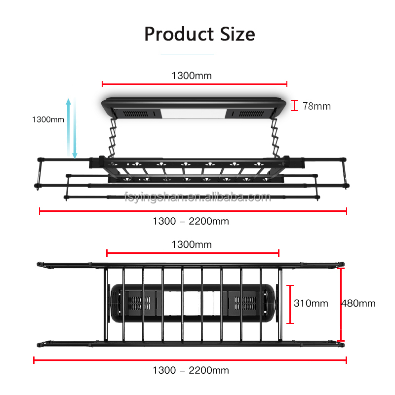 Smart Drying Rack Custom Wall  - đánh giá và giá Smart Home Laundry
