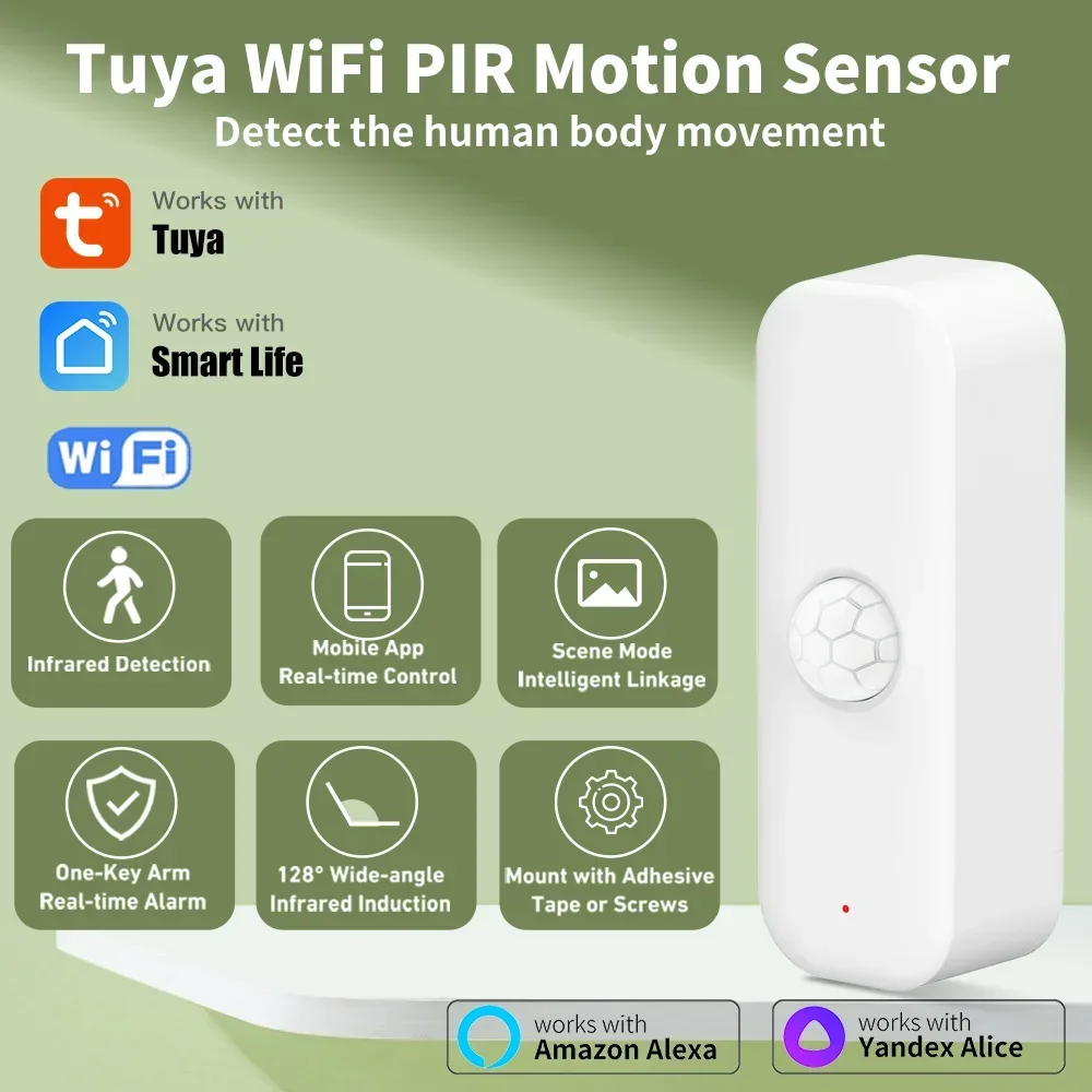Tuya WiFI Motion Sensor PIR Sm - đánh giá và giá Smart Home Internet