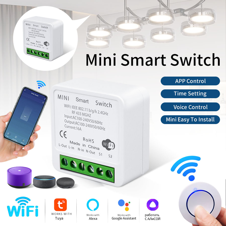 RF433Mhz 16A/20A Tuya WiFi Sma - đánh giá và giá Smart Home Internet